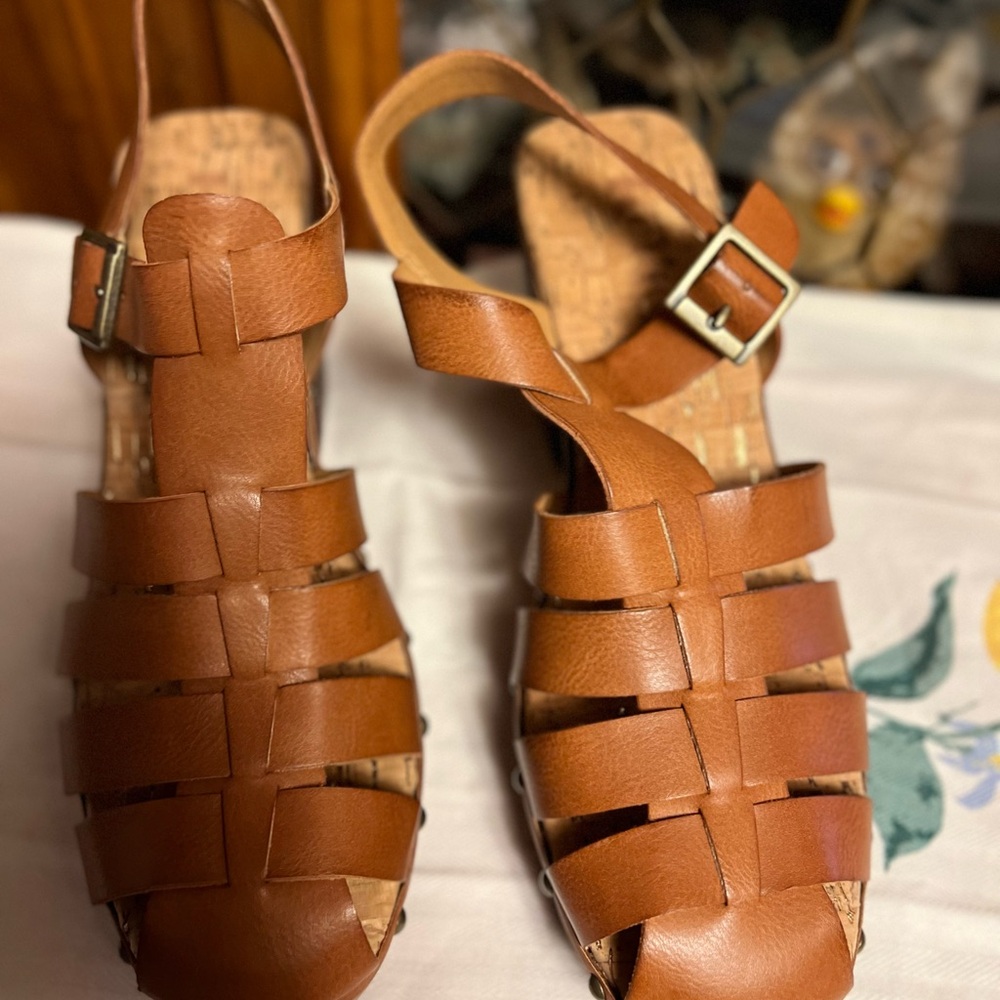 Kork-Ease Tan Leather Sandals